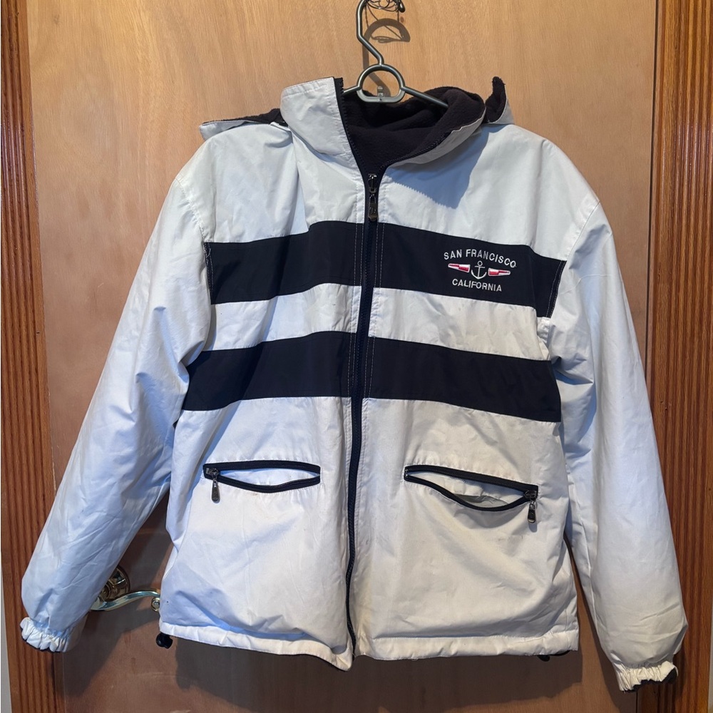 White Jacket With Nautical Design - image 3